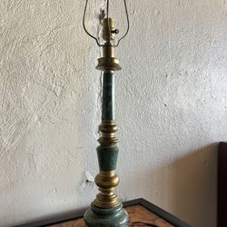 Vintage Marble Brass Lamp