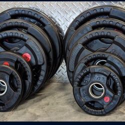 Rubber Weights, Olympic Weights, Barbells, Dumbbells, Smith Machine, Squat Rack.