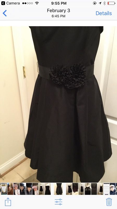 White and black company dress