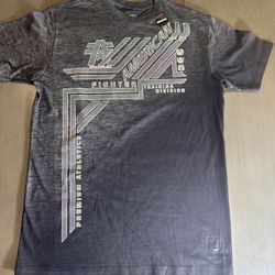 NWOT: American Fighter Mens Black/Gray Training T Shirt Athletic UFC MMA