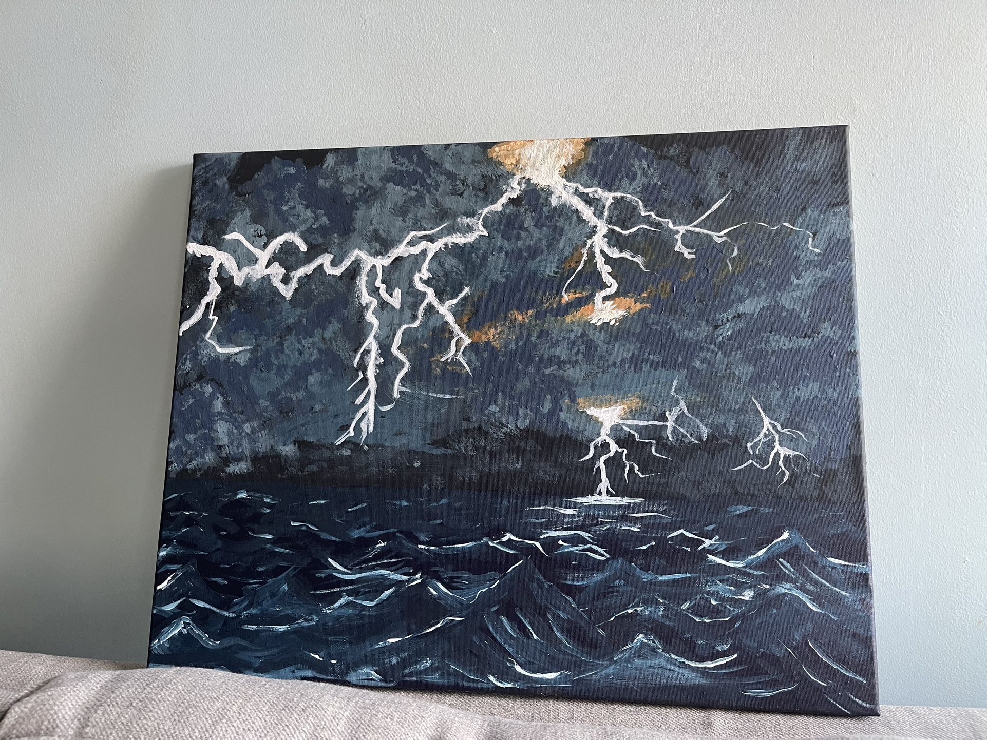 Stormy Night Painting