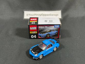 1/61 Takara Tomy Tomica Premium #04 - Blue Mazda RX-7 FD3S RE Amemiya Specification