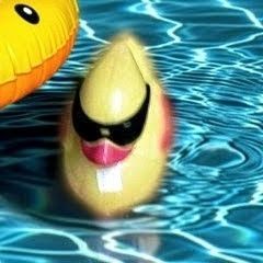 2003 Derby Duck Pool Toy – Electronic Swimming Duck with Sunglasses – Great American