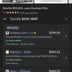 Breville Juice Fountain Elite Juicer