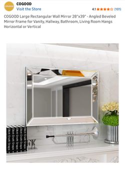 Rectangular Mirror - brand new, unused, no damage