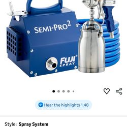Fujitsu semi pro 2 HVLP SPRAYER brand new never used