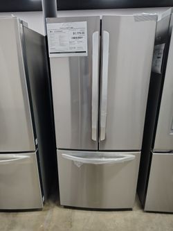 LG 22cu wide French door refrigerator stainless steel 30 in