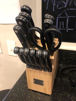 Kitchen knife set with block - Emeril brand - 14 pieces plus block