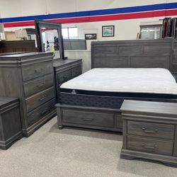 Bedroom Set Bed Frame, Coke Queen, Twin Size 