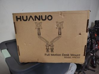 Full Motion Desk Mount For 2 Screens
