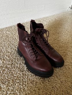 Burgundy ALDO boots