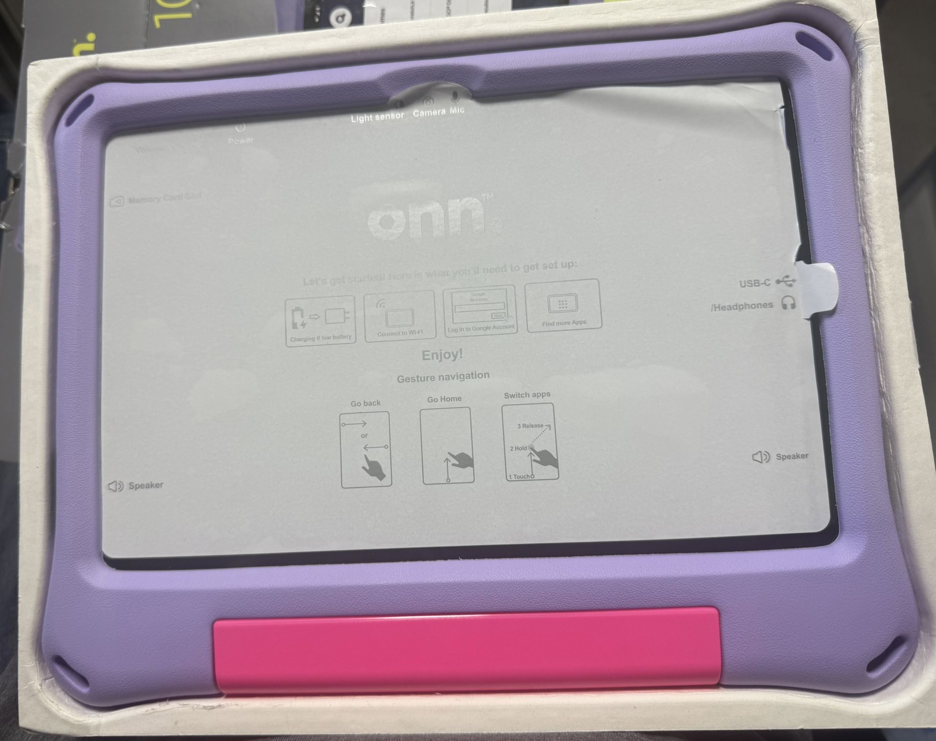 onn 10.1" Kids' Tablet, 32GB, (2024 Model) - Lavender