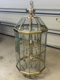 Luxury High Ceiling Chandelier 42” x 22”