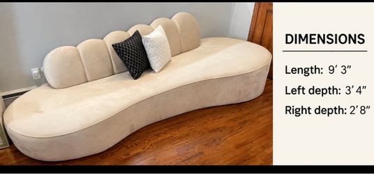 Velvet sofa new