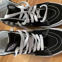 Vans Sk8-Hi Skate Blur Check Black White 