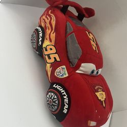 Disney Store Exclusive Cars Lightning McQueen 95 Rusteze Plush Toy Red Car 13"