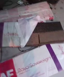3 boxes of unused Roof shingles