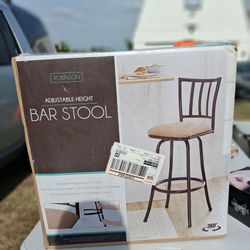 Robinson Adjustable Height Swivel Bar Stool