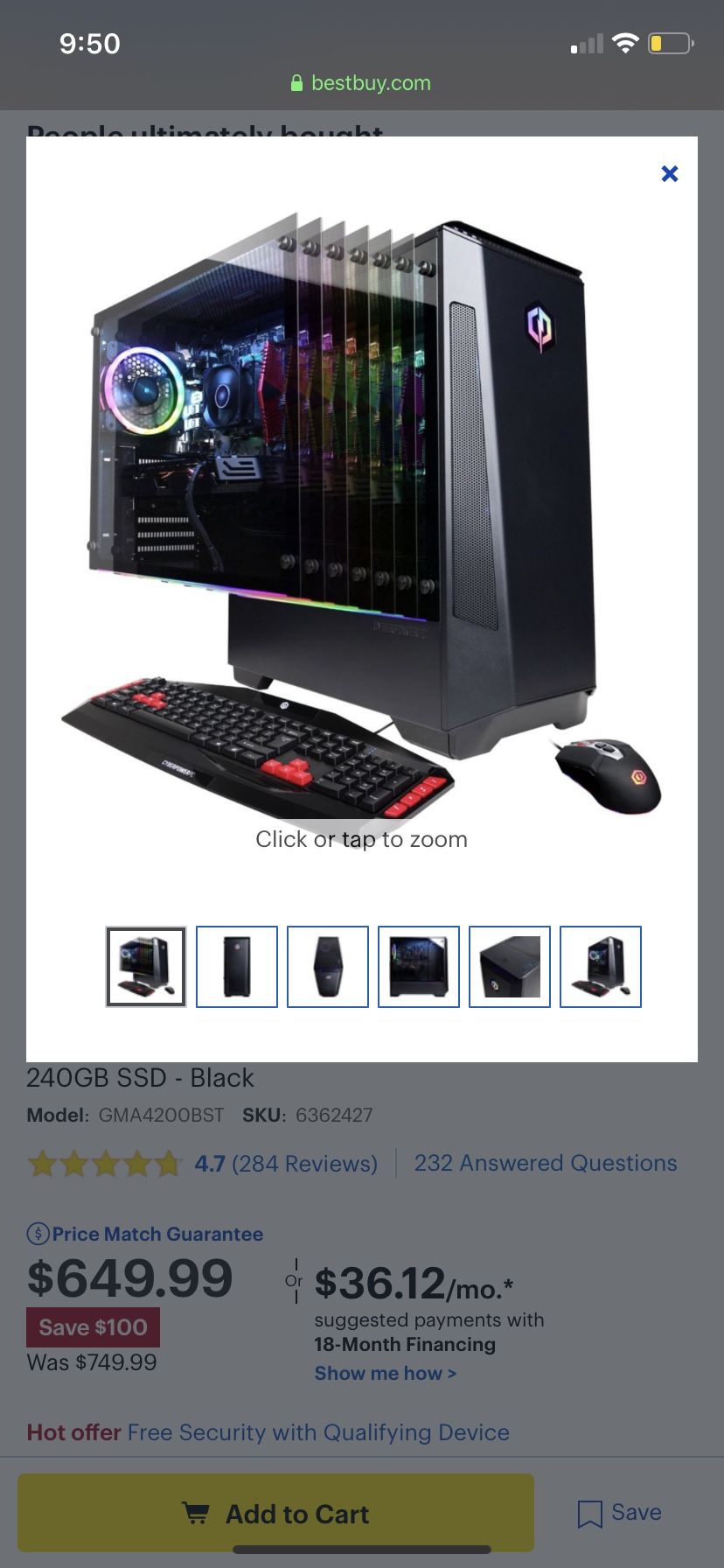 Cyber power Gaming PC