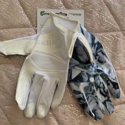 Cutters Game Day Elite Adult Unisex Football Receiver Gloves White Diamond, L/XL
