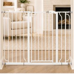 Regalo 36" Extra Tall and Wide Baby Gate, Bottom of Stairs & Doorways Fits Openings 29"-49" Wide, Pressure Mounted with Door, For Babies, Toddlers & P