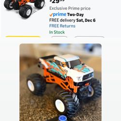 Remote Control Car, 20KM/H Monster Truck Toys for Ages 5-7, 1:16 Scale All Terrain RC Cars for Boys & Girls Age 4-7, 2.4Ghz Off Road RC Truck, Christm