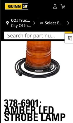 Catapilar Amber LED Strobe Lamps