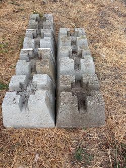 Deck foundation blocks