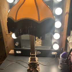 1 Vintage Cherub Lamp and Tristan Lamp Shade