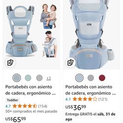 Baby carrier with seat, very clean and comfortable, very strong, with all the safety belts, see photos