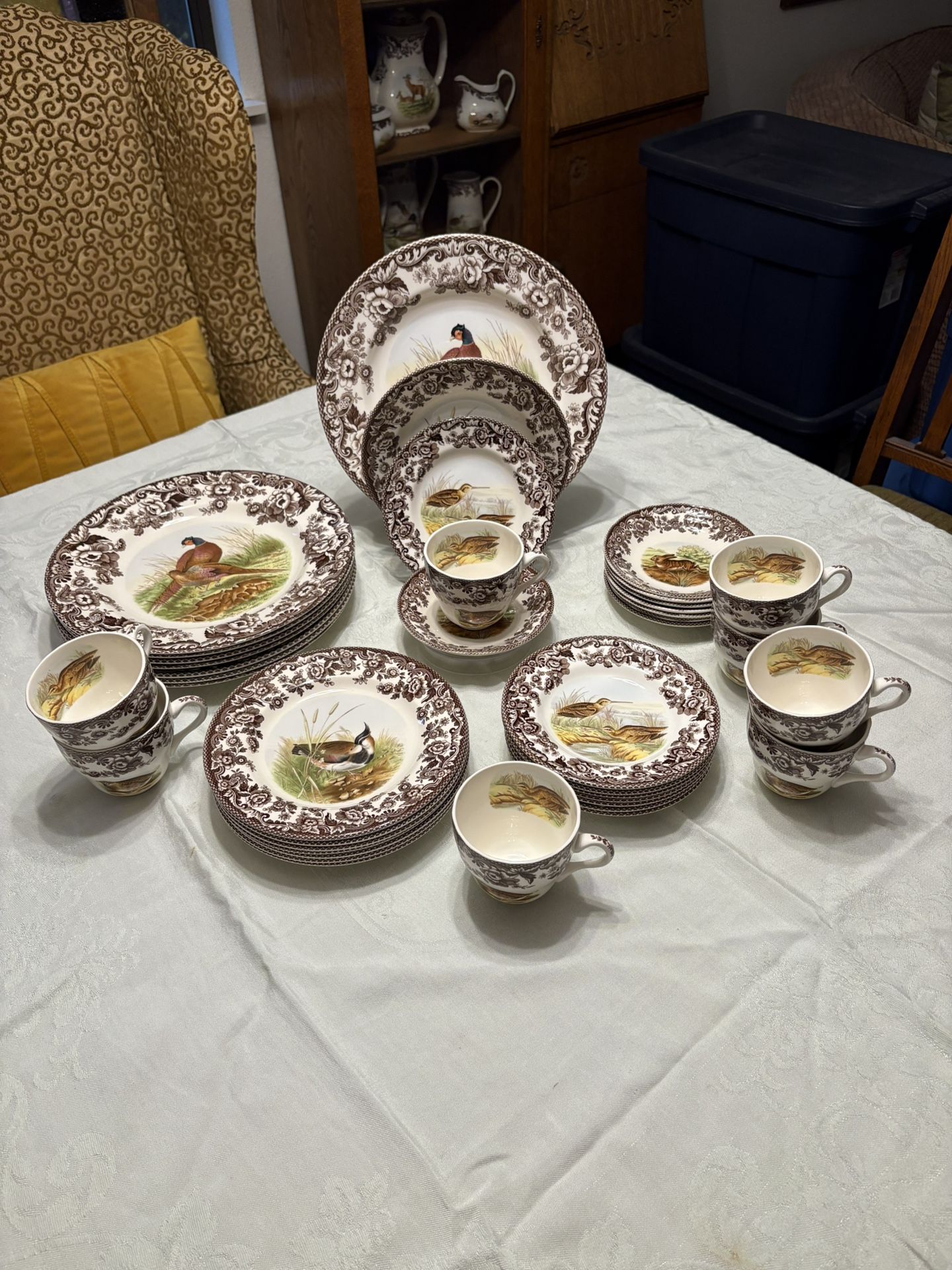 Spode Woodland 8 - 5 Piece Place Settings
