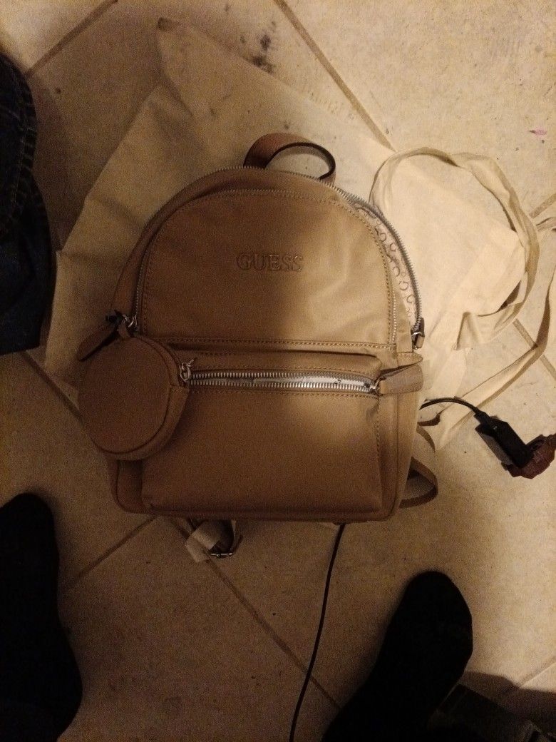 Brand New Guess Bag/Backpack W/Small Coin Pouch. $75 O.B.O.