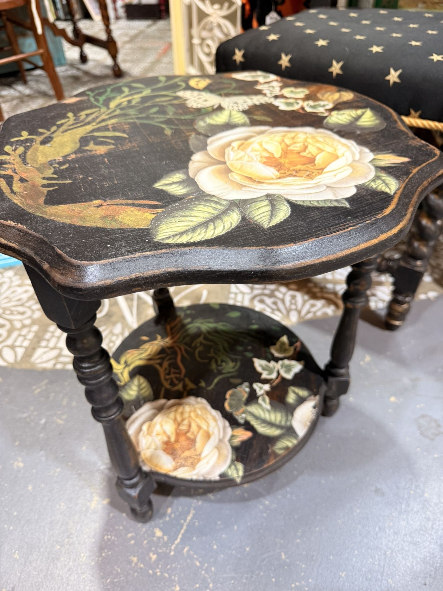 Vintage End Table - Two Tier / Two Shelf