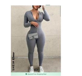 brand new grey shein body suit