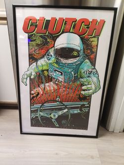 Rare clutch limited concert poster 24"x36" by David wright hand numbered