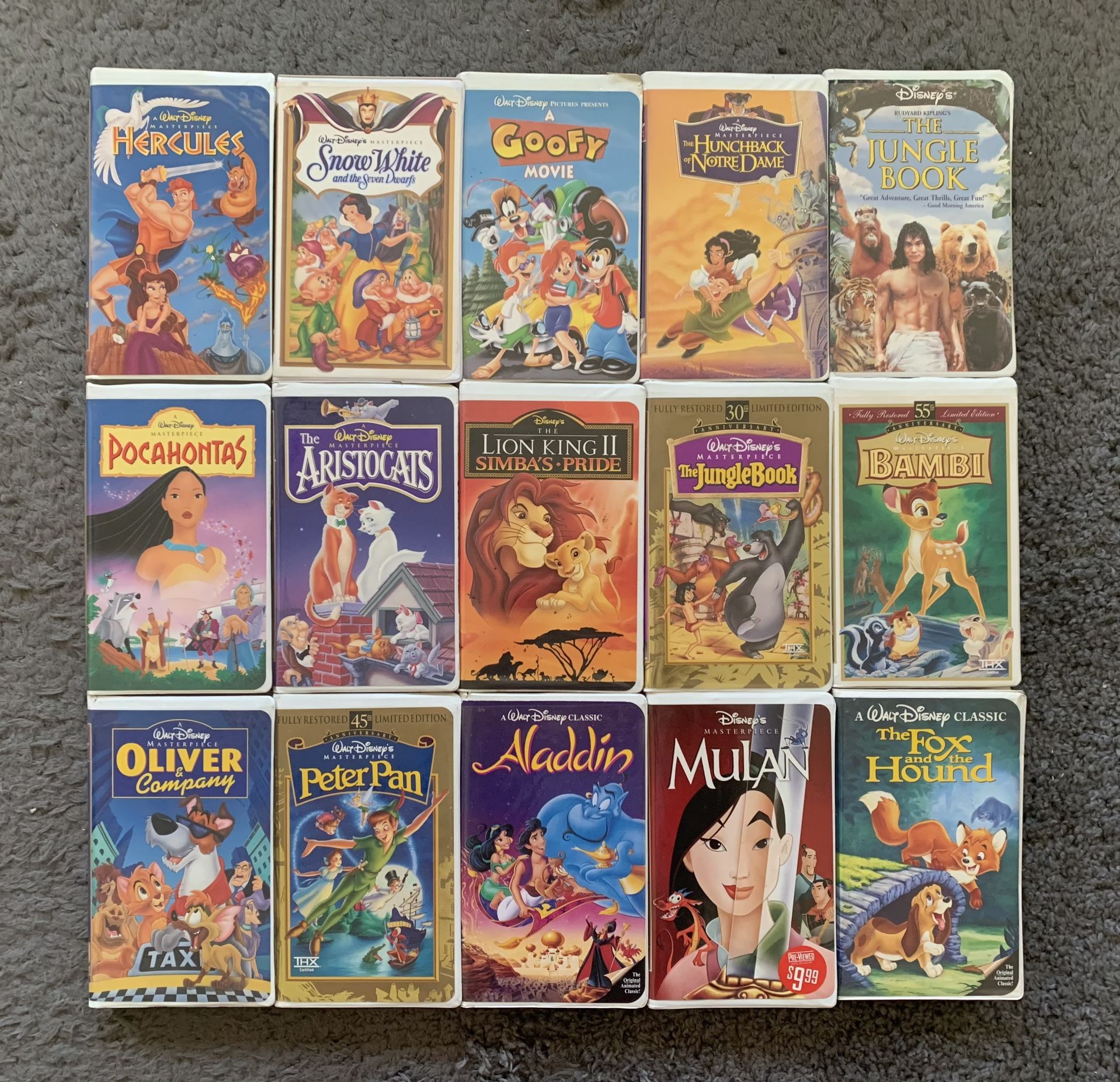 Disney Vhs Movies