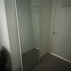 White Frame Full Length Mirror 58" x 75"