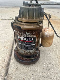 Rigid 1/2 hp sump pump