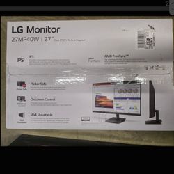 LG 27MP40W-B 27 in Widescreen IPS LCD Monitor