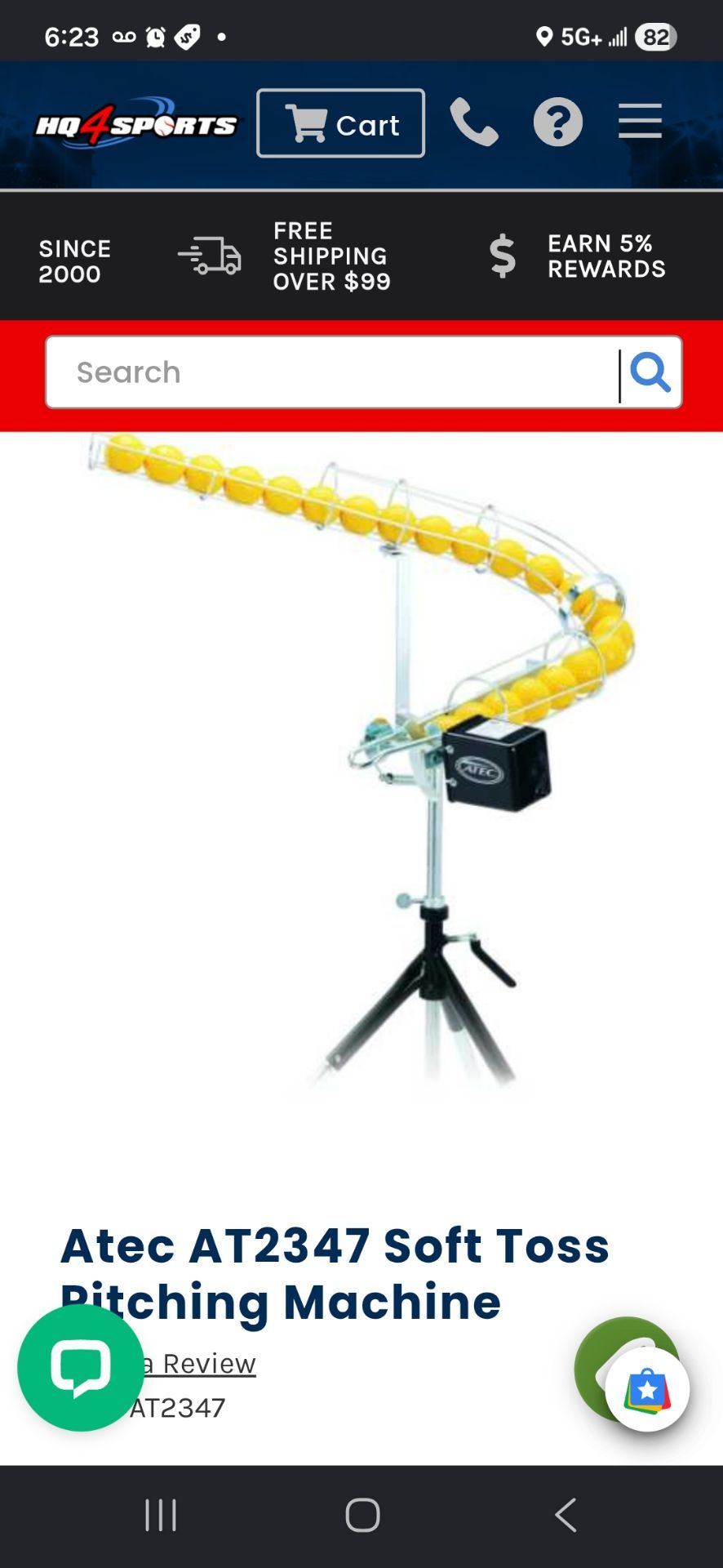 Atec soft toss baseball hitting machine