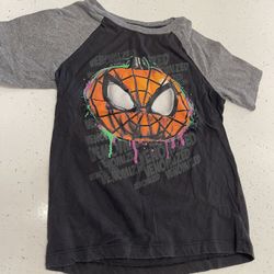 Kids Boys Marvel Halloween Shirt Venom Venomized Size 6 7 