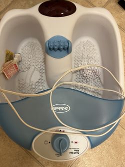 Foot Spa Plus Heat Massager Dr Scholls Bubble Bath Soothing Rolling Foot