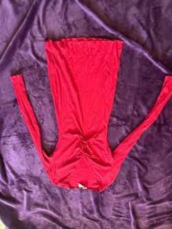 Reformation Jeans Dress Red Small Long Sleeve