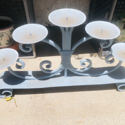 Blue Candle Holder