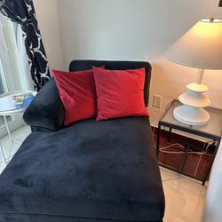 Black L Shaped Couch Great Condition 