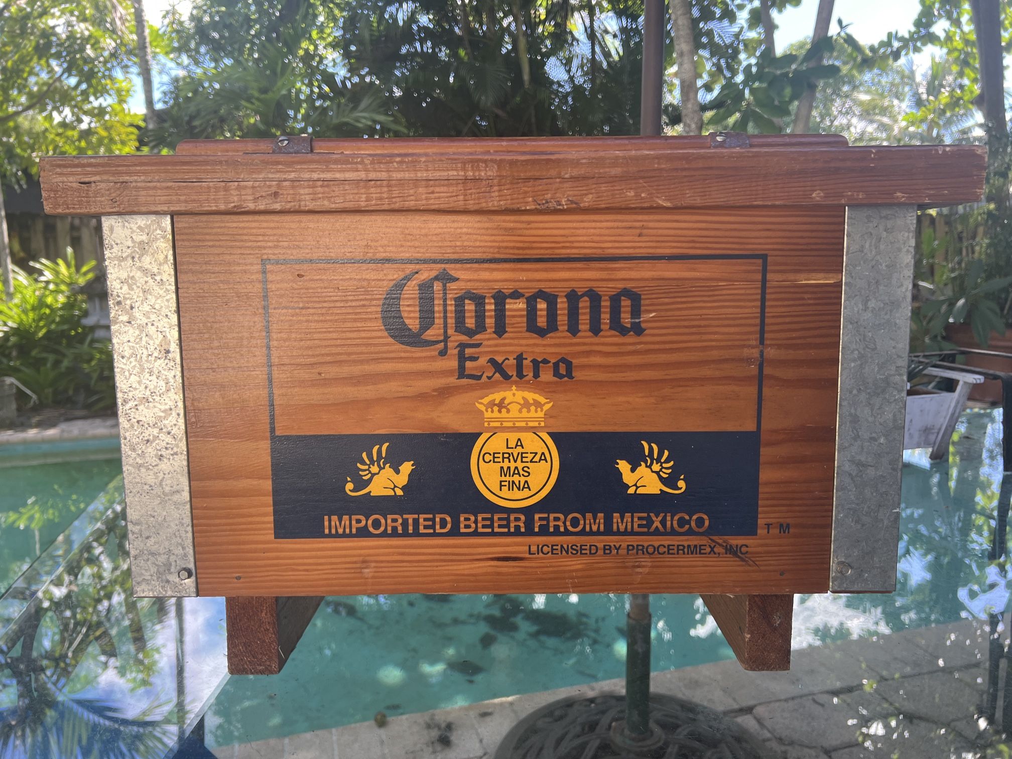 Corona Wood Beer Cooler