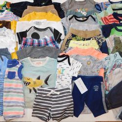 Baby Boy Newborn, 0-3 Month, 3-6 Month Summer Rompers Bodysuit Shorts Shirts