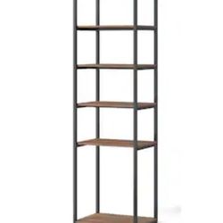 Style Selections Camryn 23.75-in W x 18-in D x 82-in H Brown Wood Closet Tower