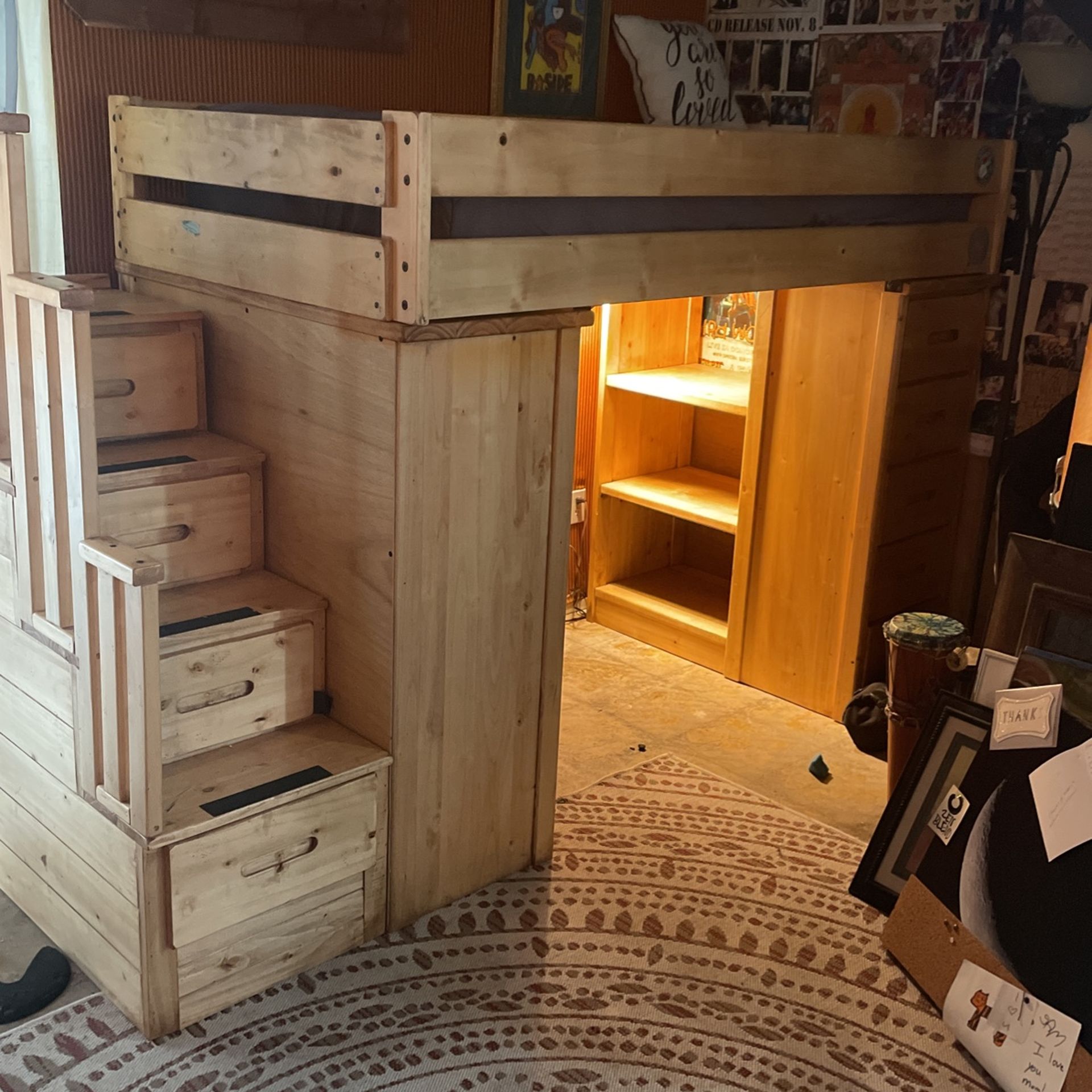 Bunk bed Desk Dresser Combo