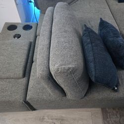 Sectional Sofa W/ BT Speaker Console